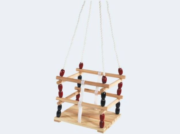 Bild von Gitterschaukel 30x30cm Holz Tragkraft 40KG GS/TÜV - 73210