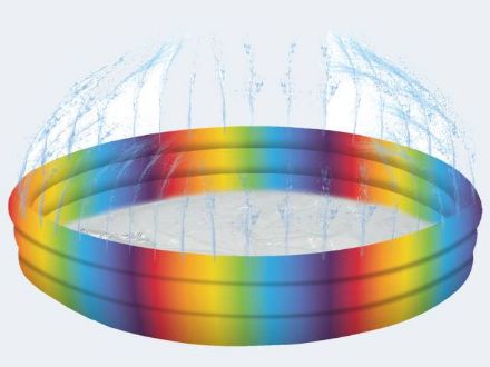 Zeige Details für Wa-Becken 150x25cm Rainbow mit Sprinkler - 77421 Bild von Wa-Becken 150x25cm Rainbow mit Sprinkler - 77421