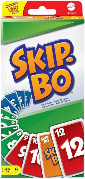 Bild von Mattel 523700 Skip-Bo, 2-6 Spieler, ca. 20 min, ab 7 Jahre