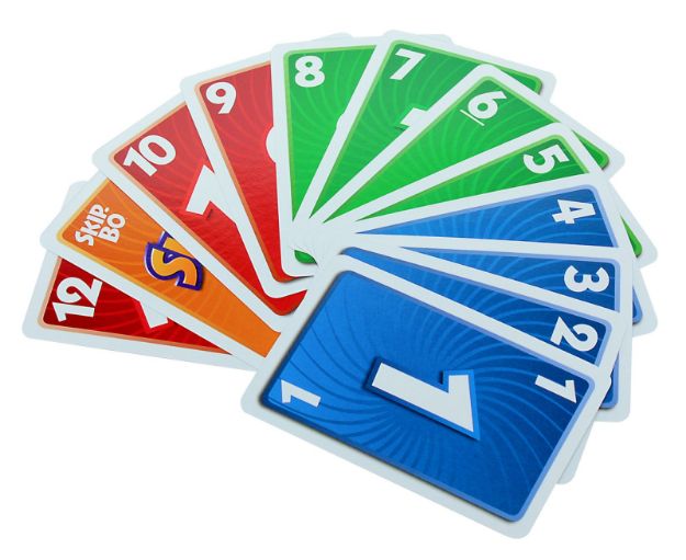 Bild von Mattel 523700 Skip-Bo, 2-6 Spieler, ca. 20 min, ab 7 Jahre