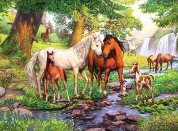 Bild von Ravensburger 12904 Puzzle Wildpferde am Fluss 300 Teile XXL