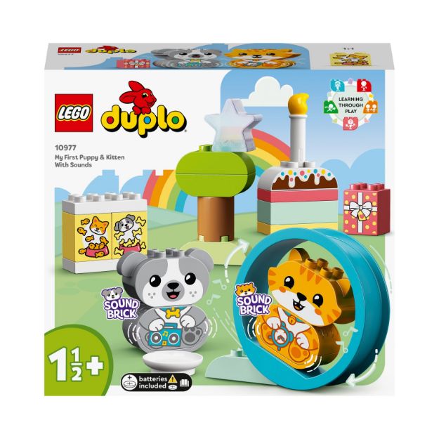 Bild von LEGO® DUPLO® - 10977 Mein erstes Hündchen & Kätzchen – mit Ton