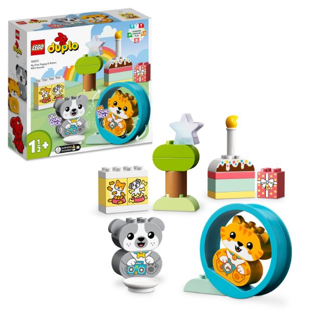 Bild von LEGO® DUPLO® - 10977 Mein erstes Hündchen & Kätzchen – mit Ton
