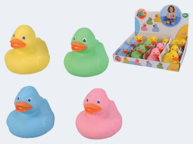 Bild von Badeente 8cm Vinyl gelb mit Quitschton - Eine Verkaufseinheit = 12 Stück - 104013533