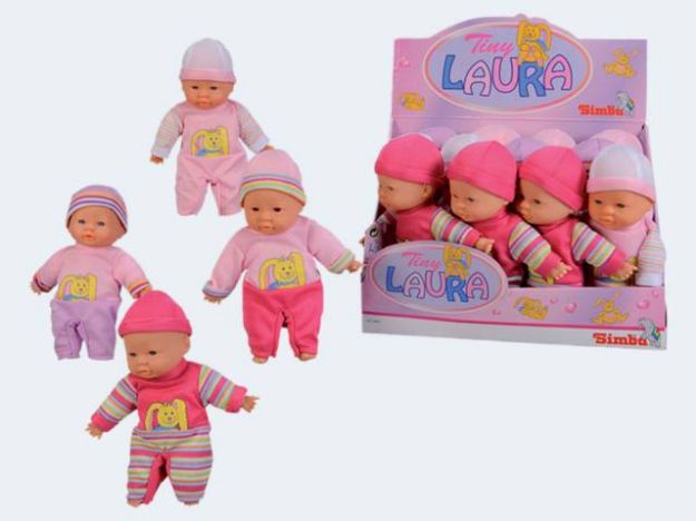 Bild von W-Baby 20cm Tiny Laura Glatzerle - Eine Verkaufseinheit = 12 Stück - 105014609