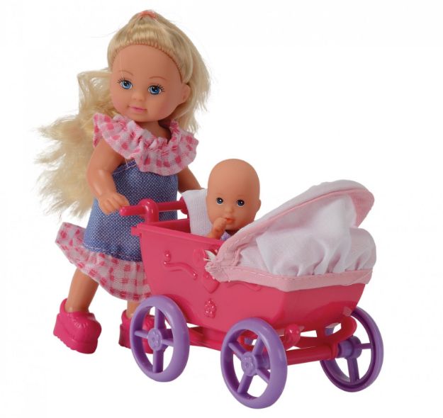 Bild von Evi mit Puppenwagen - Pro Bestellung wird eine von 2 Varianten per Zufallsprinzip zugesendet!- 105736241