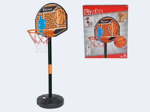 Bild von Basketball Set Brett 40cm Korb 24cm Ständer 160cm - 107407609