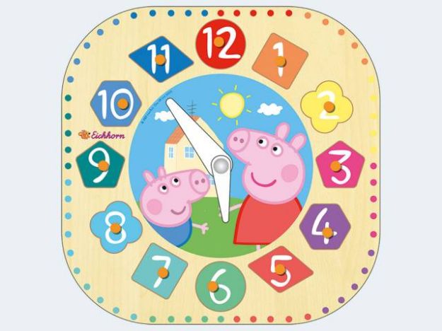 Bild von Eichhorn Peppa Pig Lernuhr 60 - 109265704