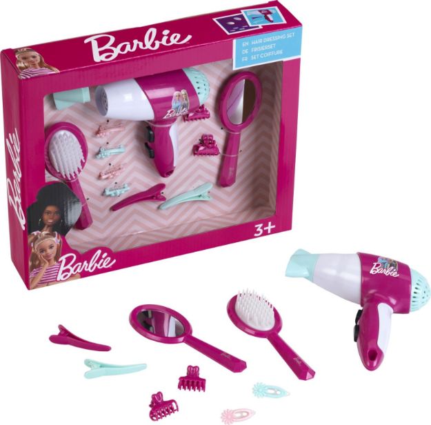 Bild von Frisierset Barbie mit Fön/Spiegel/Bürste/Kamm - 5790