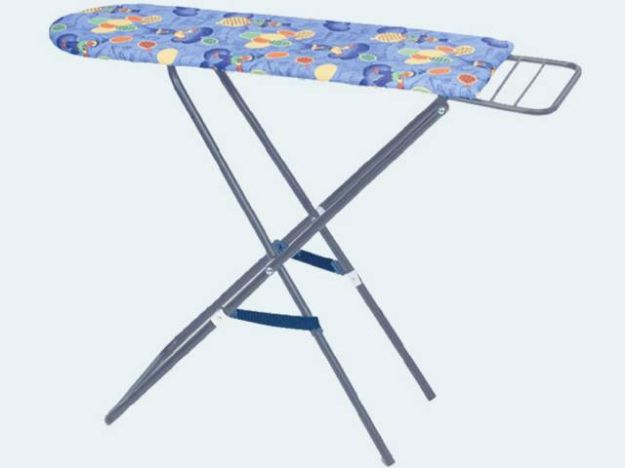 Bild von Bügelbrett 70cm Met/Holz/Stoff höhenverstellbar - 6390