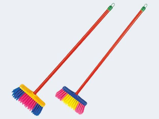 Bild von Besen 60cm bunt Perlonborsten - 6620