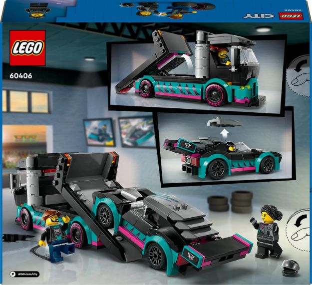 Bild von LEGO® City - 60406 Autotransporter mit Rennwagen