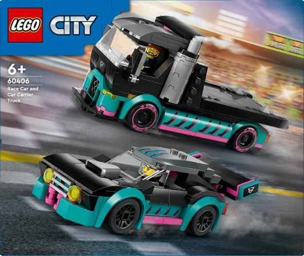 Bild von LEGO® City - 60406 Autotransporter mit Rennwagen