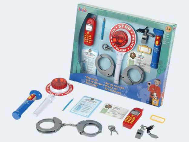 Bild von Polizeiset mit Blinkkelle - 8850