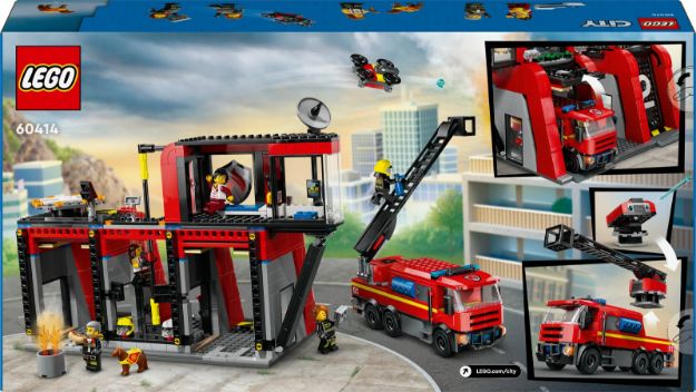Bild von LEGO® City - 60414 Feuerwehrstation mit Drehleiterfahrzeug