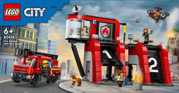 Bild von LEGO® City - 60414 Feuerwehrstation mit Drehleiterfahrzeug