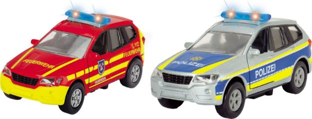 Bild von Einsatzfahrzeug 12cm Licht/Sound m Rückzug - Ein Stück wird nach dem Zufallsprinzip zugesendet! - 203712011