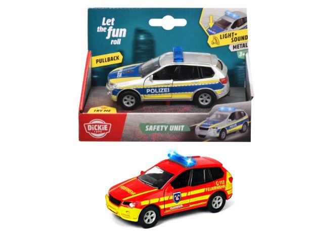 Bild von Einsatzfahrzeug 12cm Licht/Sound m Rückzug - Ein Stück wird nach dem Zufallsprinzip zugesendet! - 203712011