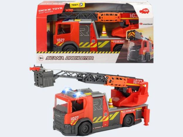 Bild von Feuerwehr 35cm Licht undSound Spritze Freilauf - 203716017