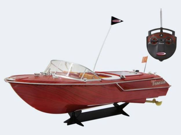 Bild von Jamara RC Boot Venezia in Holzoptik 2 Motore  45cm - 040390