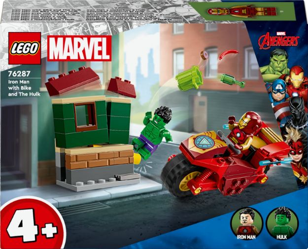 Bild von LEGO® Marvel Super Heroes™ - 76287 Iron Man mit Bike und der Hulk