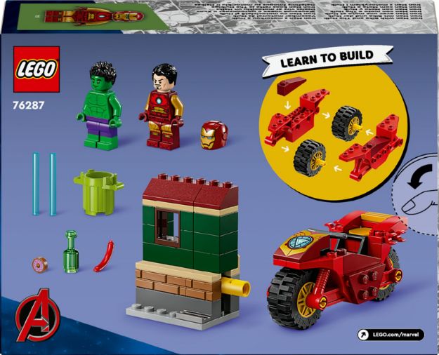 Bild von LEGO® Marvel Super Heroes™ - 76287 Iron Man mit Bike und der Hulk