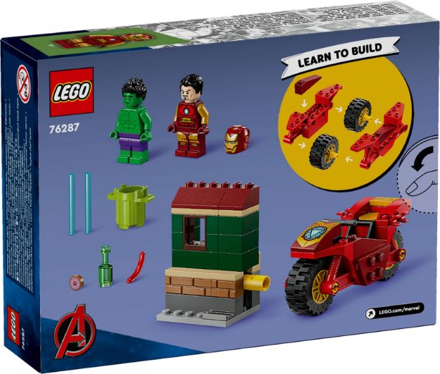 Bild von LEGO® Marvel Super Heroes™ - 76287 Iron Man mit Bike und der Hulk