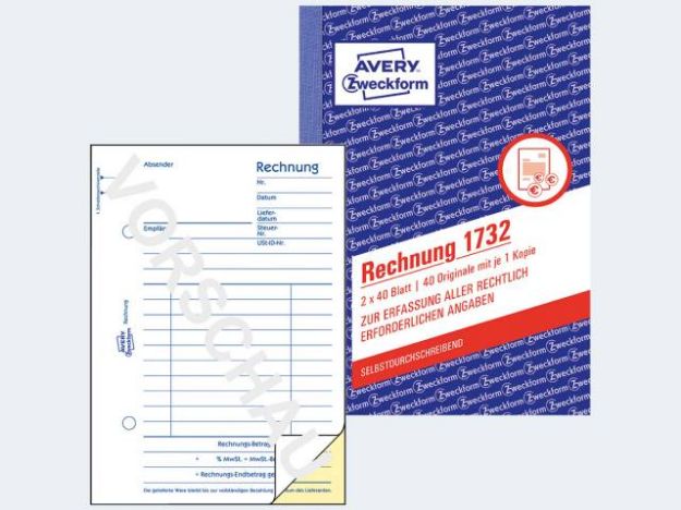 Bild von Rechnung 1732 A6/2x40BlSD