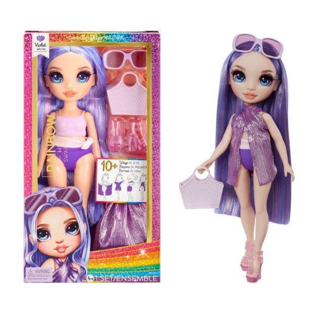 Bild von Rainbow High Swin Style Fashion Doll Violet (Lila)