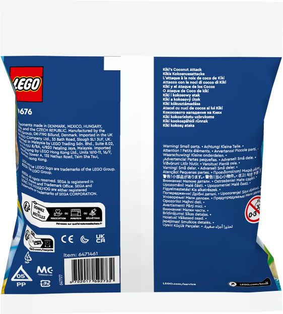 Bild von LEGO Sonic Kikis Kokosnussattacke Polybag
