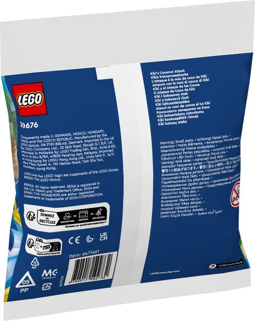Bild von LEGO Sonic Kikis Kokosnussattacke Polybag