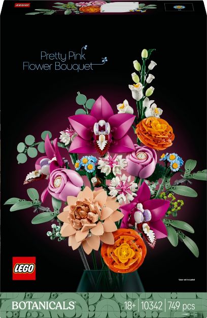Bild von LEGO Botanicals - 10342 Schöner Rosafarbener Blumenstrauß