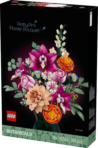Bild von LEGO Botanicals - 10342 Schöner Rosafarbener Blumenstrauß