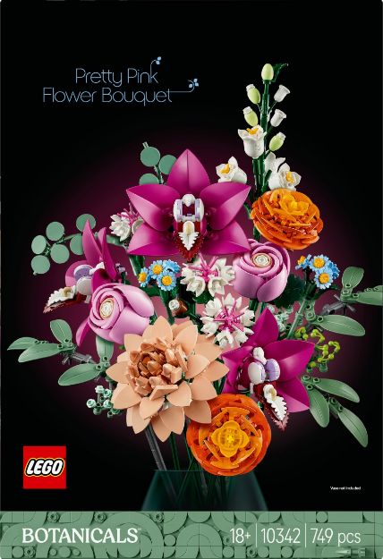 Bild von LEGO Botanicals - 10342 Schöner Rosafarbener Blumenstrauß