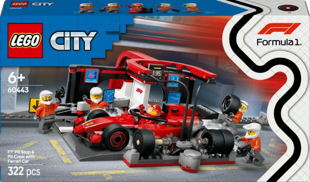 Bild von LEGO® City Formula 1 - 60443 F1® Boxenstopp mit Boxencrew und Ferrari Flitzer