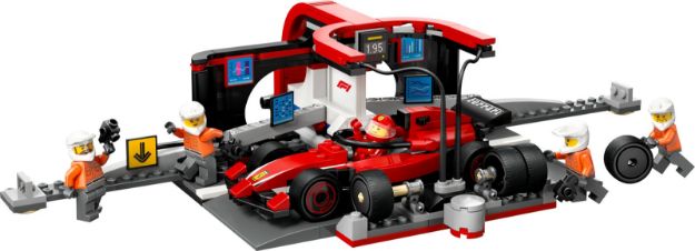 Bild von LEGO® City Formula 1 - 60443 F1® Boxenstopp mit Boxencrew und Ferrari Flitzer