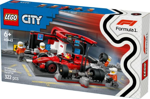 Bild von LEGO® City Formula 1 - 60443 F1® Boxenstopp mit Boxencrew und Ferrari Flitzer