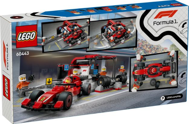 Bild von LEGO® City Formula 1 - 60443 F1® Boxenstopp mit Boxencrew und Ferrari Flitzer