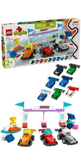 Bild von LEGO® DUPLO® - 10445 F1® Team Rennautos mit Rennfahrern