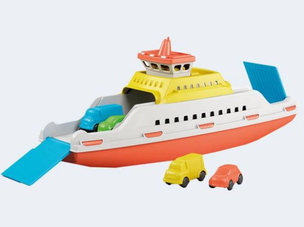 Bild von Fährschiff und 4 Autos 39cm - 836