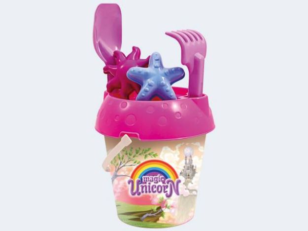 Bild von Eimergarnitur Einhorn 18cm 6tlg - 908