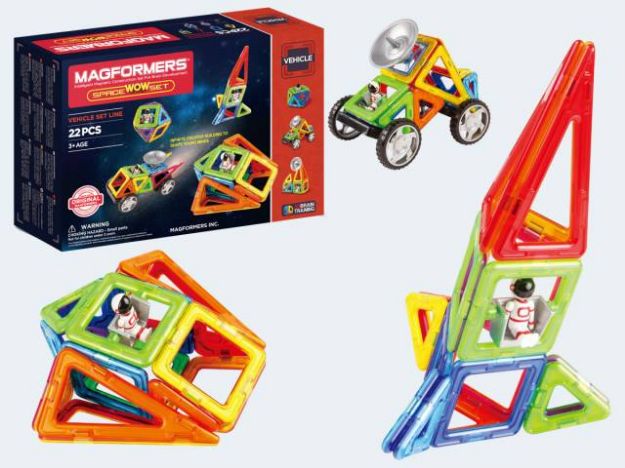 Bild von Magformers Space-Set 22T + Räder + Antennen - 274-67