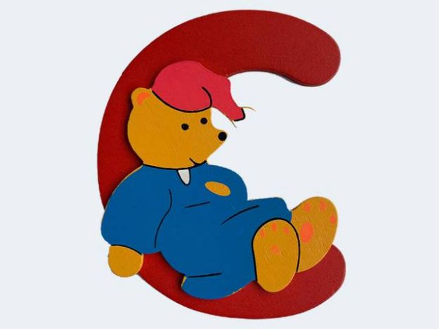 Bild von Buchstabe Bär C 8cm Holz - 23000933 C