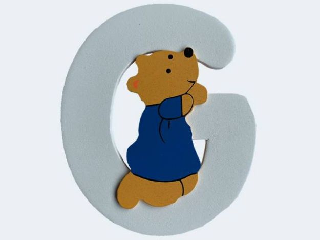 Bild von Buchstabe Bär G 8cm Holz - 23000937 G