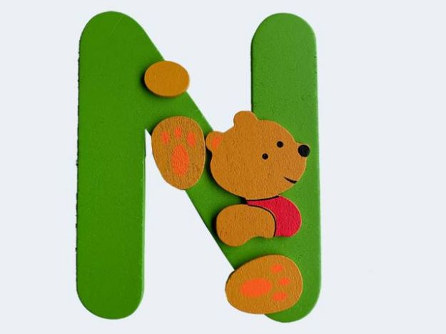 Bild von Buchstabe Bär N 8cm Holz - 23000944 N