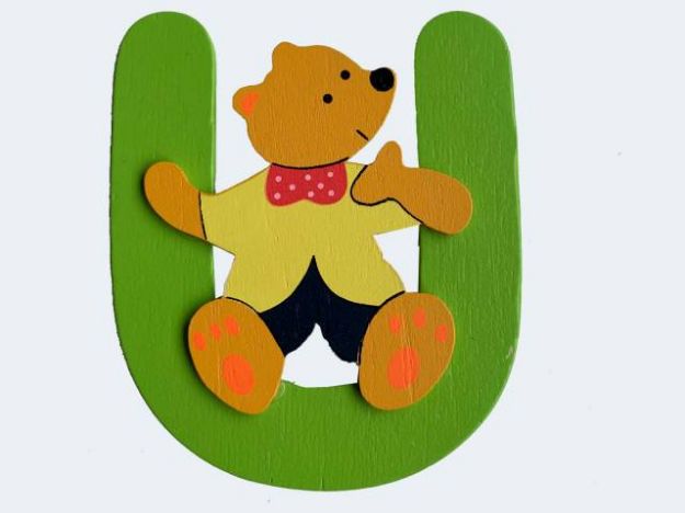 Bild von Buchstabe Bär U 8cm Holz - 23000951 U