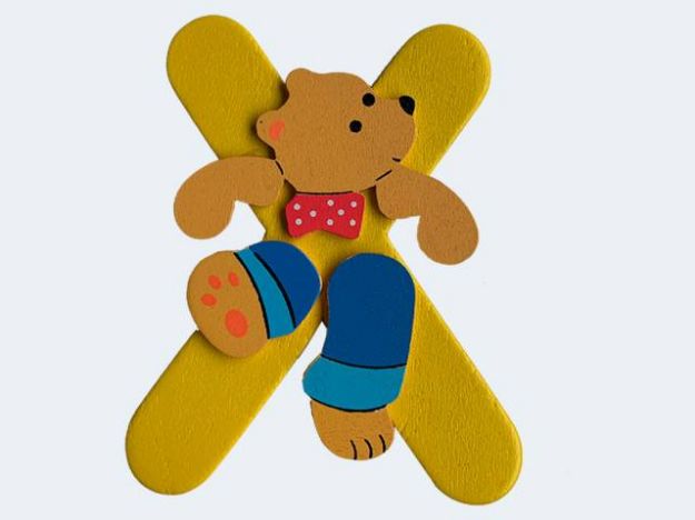 Bild von Buchstabe Bär X 8cm Holz - 23000954 X