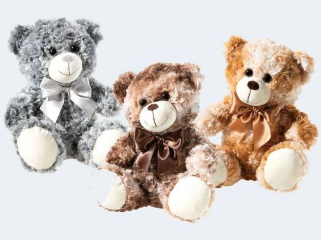 Bild von Teddy 25cm Plüsch - Pro Bestellung wird ein Stück von 3 Varianten per Zufallsprinzip zugesendet! - 134577