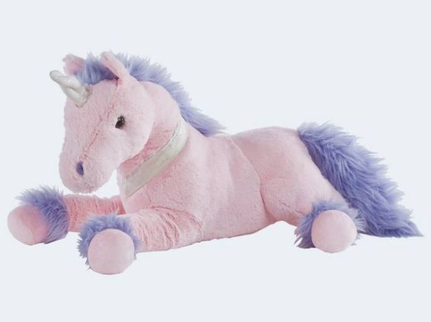 Bild von Einhorn 50cm liegend rosa - 351974