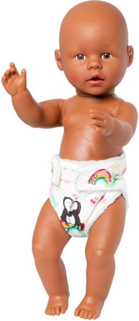 Bild von 2 Puppen-Stoff-Windeln Pinguin Pünktchen 35-45cm - 120